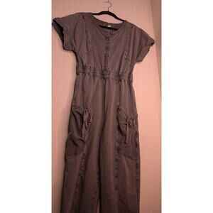 Anthropologie Saturday Sunday Boho Estela Gray Jumpsuit S